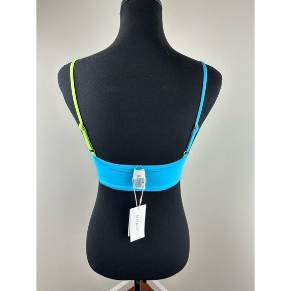 NWT L*Space COLOR BLOCK HIGH TIDE BIKINI TOP size Medium - Picture 7 of 8